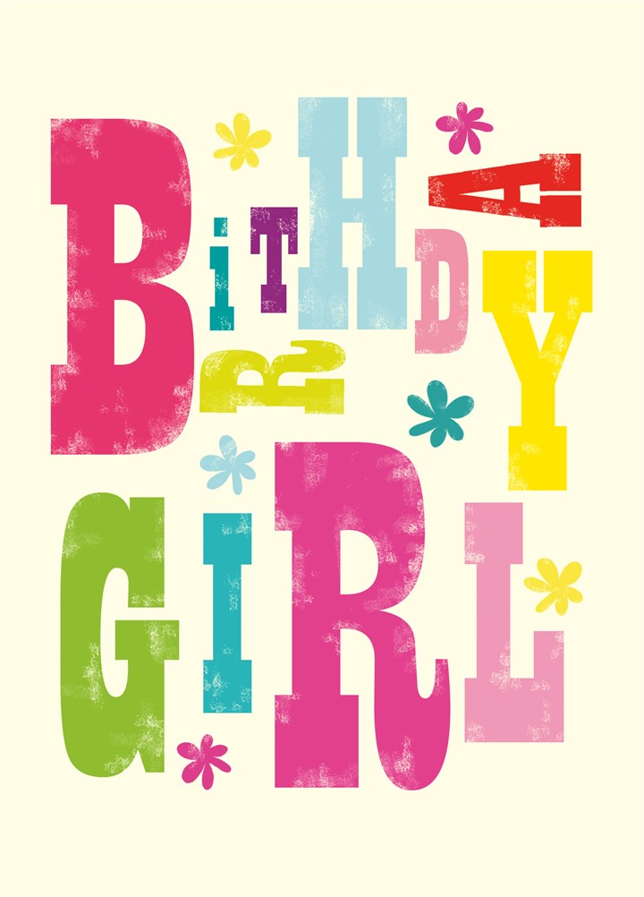 Birthday Girl Bold Card
