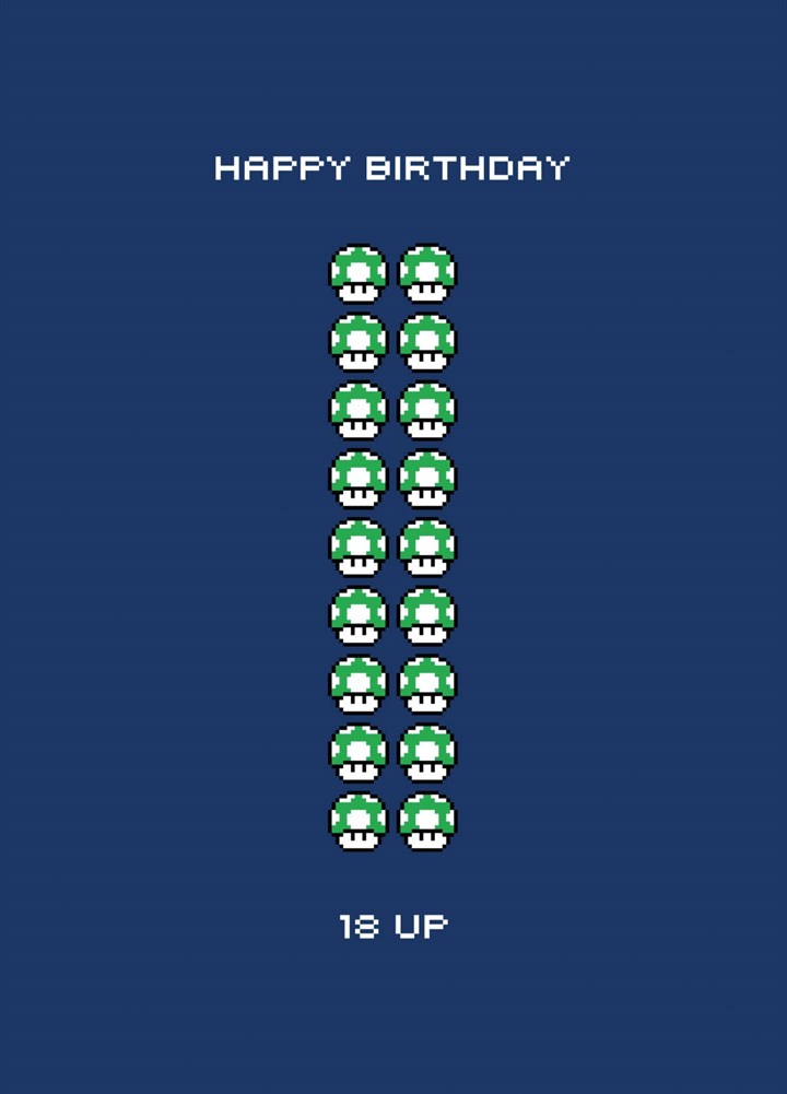 Happy Birthday - 18UP Card