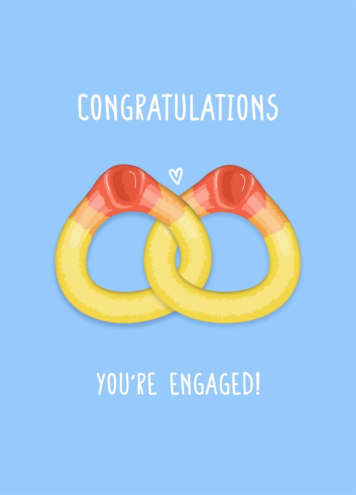 You're Engaged Haribo Rings Card