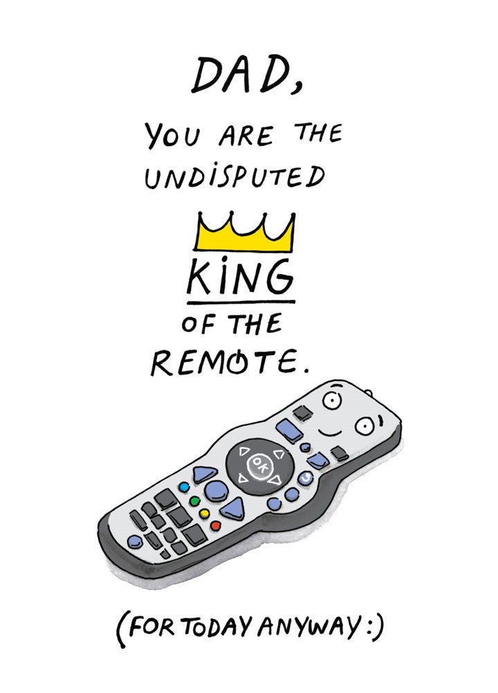 King Of The Remote Card