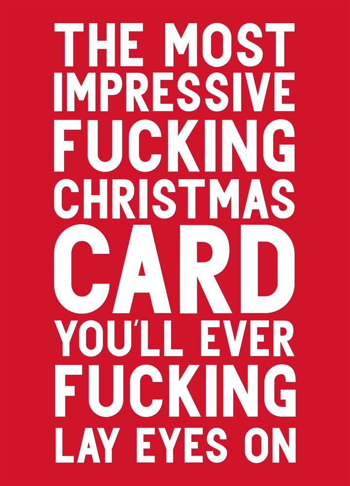 Impressive Fucking Christmas Card
