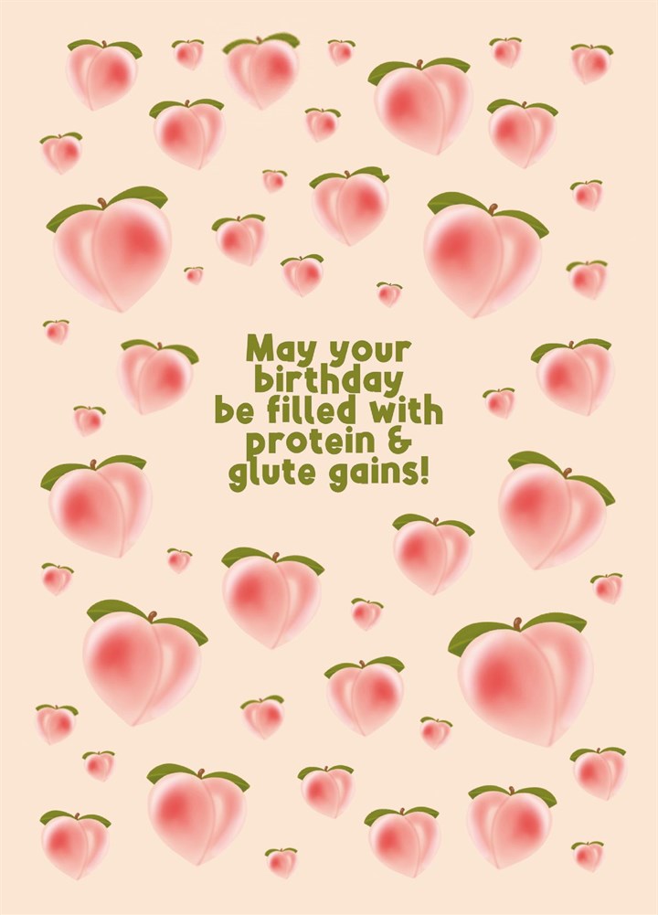 May Your Birthday Be Filled With Protein Card