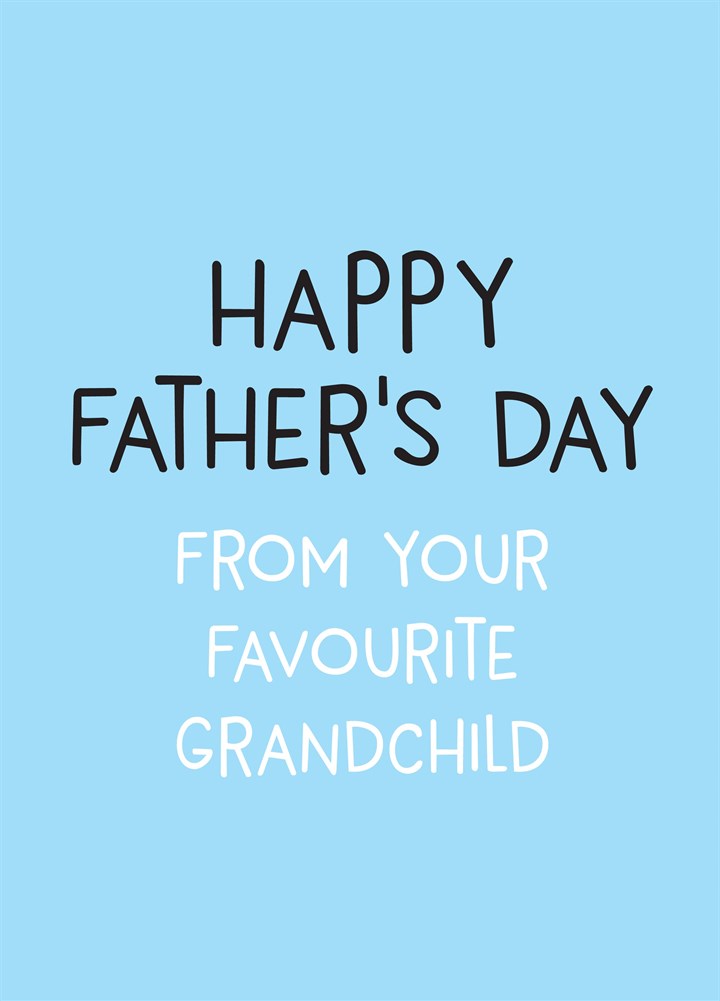 From Your Favourite Grandchild Card