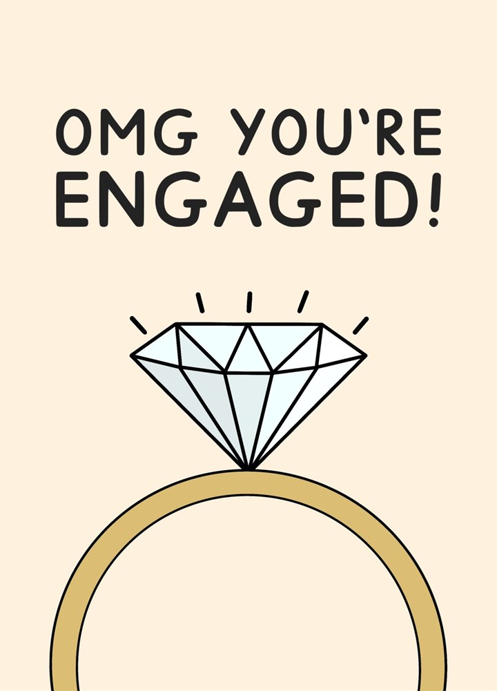 OMG You're Engaged Card