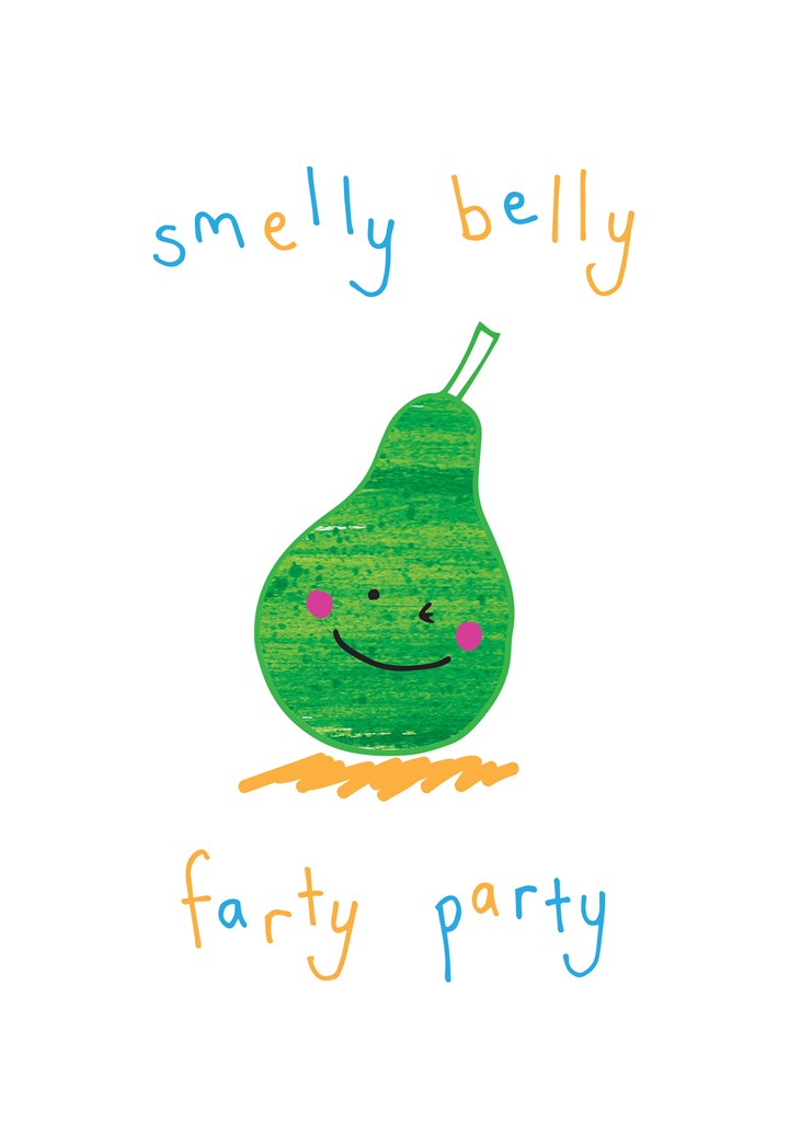 Smelly Belly Farty Party Card