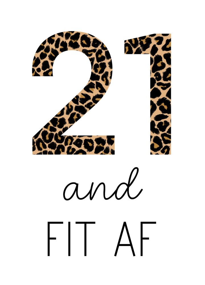 21 And Fit AF Leopard Print