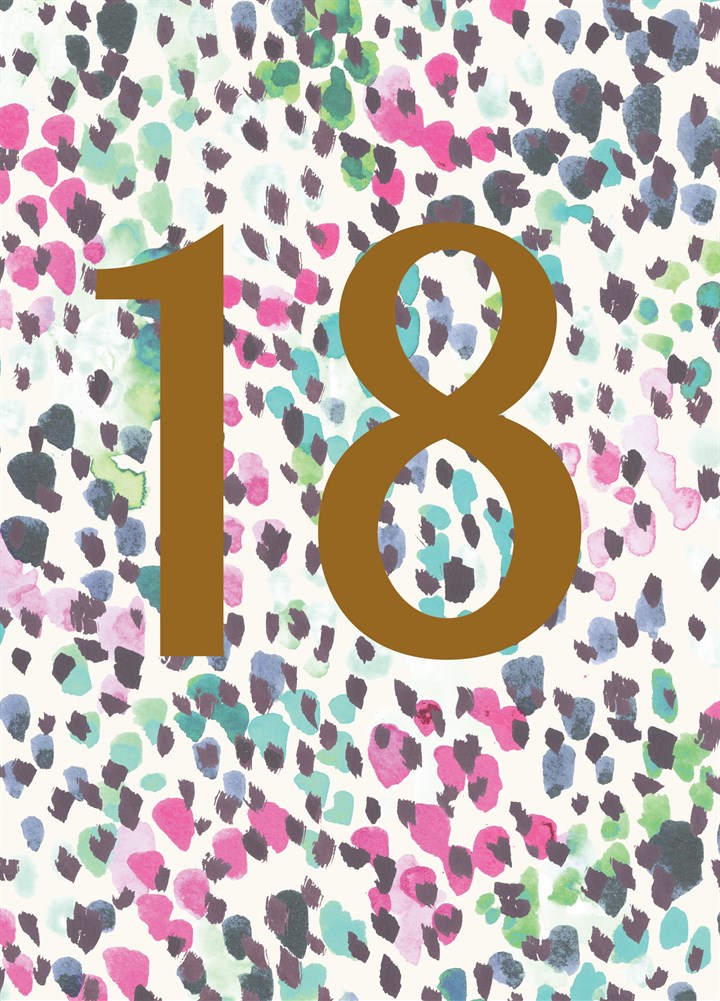 18 Birthday Dots Card