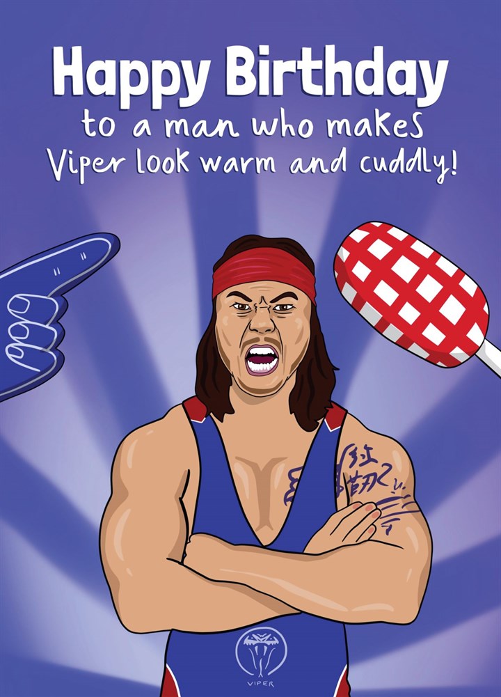 Funny Birthday Card For Gladiators Fans - Viper