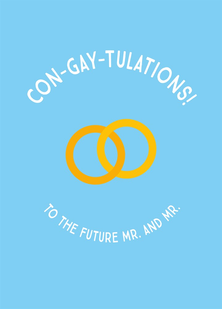 Con-Gay-Ulations Mr And Mr Card