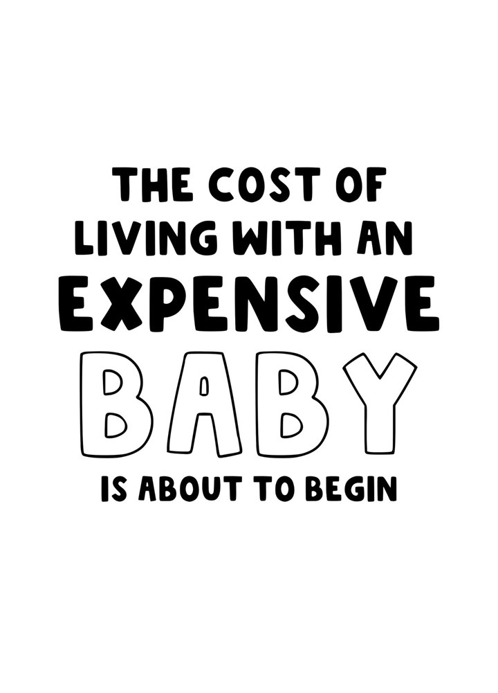 Pregnancy Cost Of Living With An Expensive Baby Card