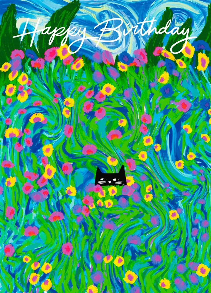 Meadow Cat Card