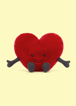 <ul>    <li>Give them your heart - literally!</li>    <li>The Amuseable Red Heart by Jellycat is ready to play the unconventional cupid.</li>    <li>Soft and squishy heart shape in lush red fur, with characteristic brown cordy legs and happy smiley face.</li>    <li>This plush pal is the perfect gift for the one you love and would make a cute, cuddly feature on their bed to always remind them of you!</li>    <li>Dimensions: 17cm high, 19cm wide (Large)</li></ul>