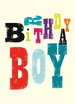 Send this colourful Art File birthday card to your favourite birthday boy?
