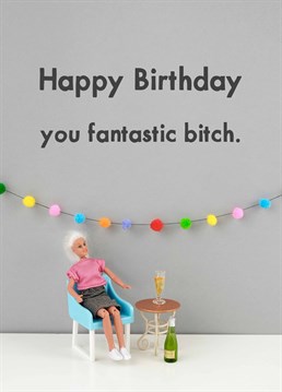 They deserve at least a card for being the most fantastic bitch you know. A birthday card designed by Jeffrey & Janice.