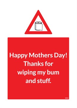 Well lets face it she definitely wiped your bum so why not send her this Brainbox Candy Mother's Day card thanking her for it!