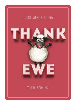I just wanted to say Thank Ewe. You're Amazing!