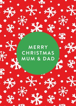 This lovely Scribbler Christmas card is perfect to send to your Mum and Dad over the festive season!
