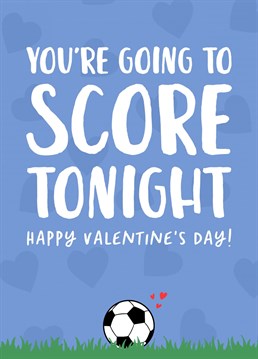 A naughty Valentine's Day card, perfect for football fans!  Designed by The Cake Thief