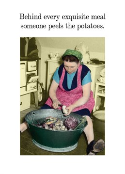 But that's the most important job of all! Send this Cath Tate Christmas card to the designated potato peeler!