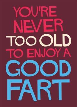 Send this silly Dean Morris Birthday card to any friends who fart too much!