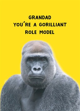 Things your father figure has in common with a gorilla: he's hairy and you don't wanna mess with him. Personalise this Scribbler card so he feels extra special on Father's Day.