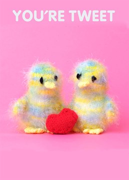 Get fuzzy and smushy on Valentine's Day with this cute Mint design for your love bird.