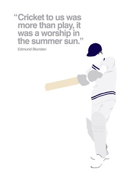 This My World Birthday card is ideal for any cricket fanatic out there for any occasion.