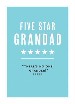 We really rate this funny birthday card for a really grand Grandpa!