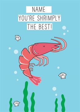 There's something fishy about this Birthday card? Reel in a shellfish lover and catch their attention with this cute Scribbler design.