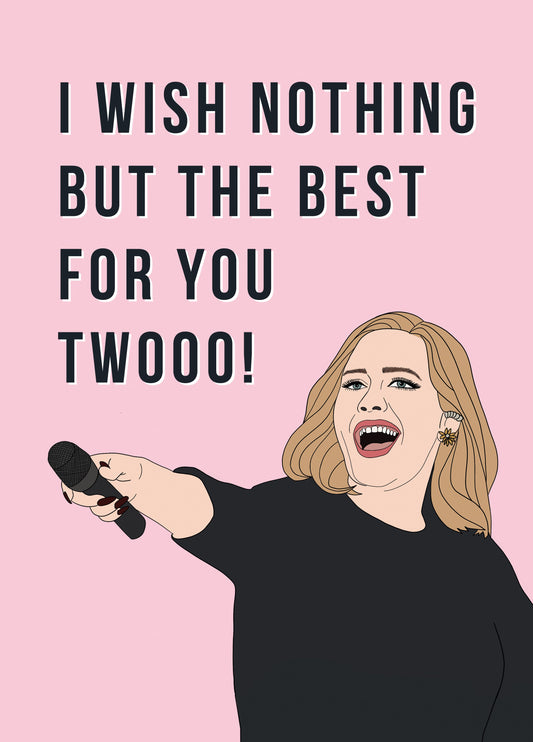 Adele You Twooo Engagement Card