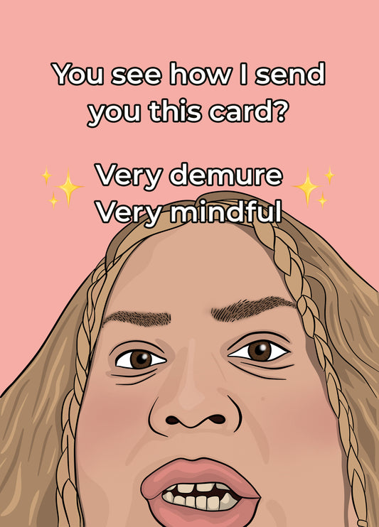Very Demure Card