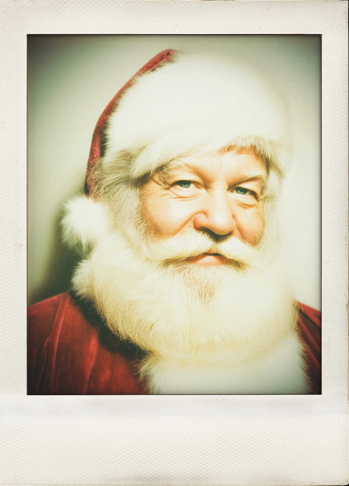 Retro Santa Polaroid Christmas Card