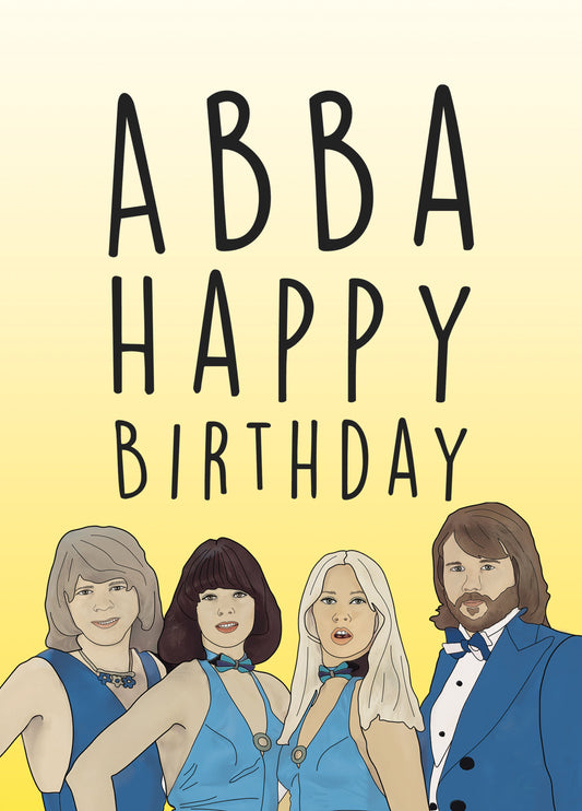 Abba Happy Birthday Card