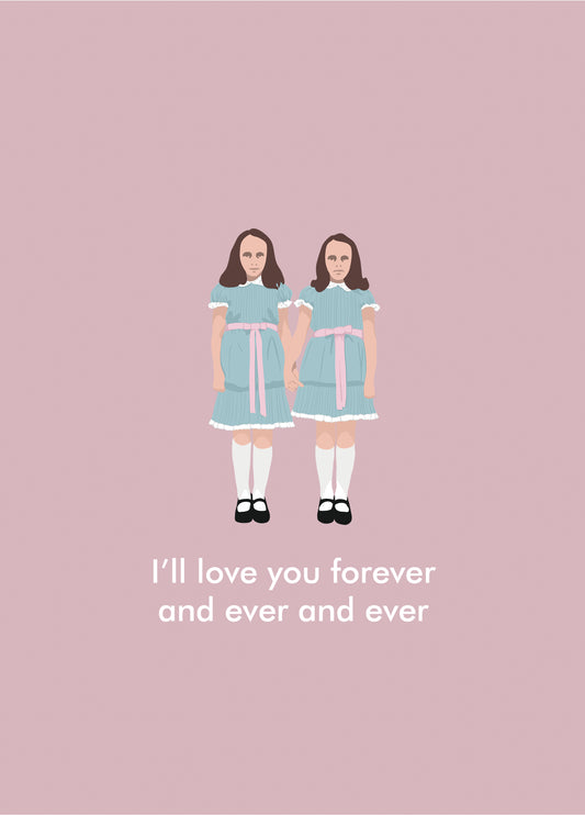 The Shining Twins Love Card