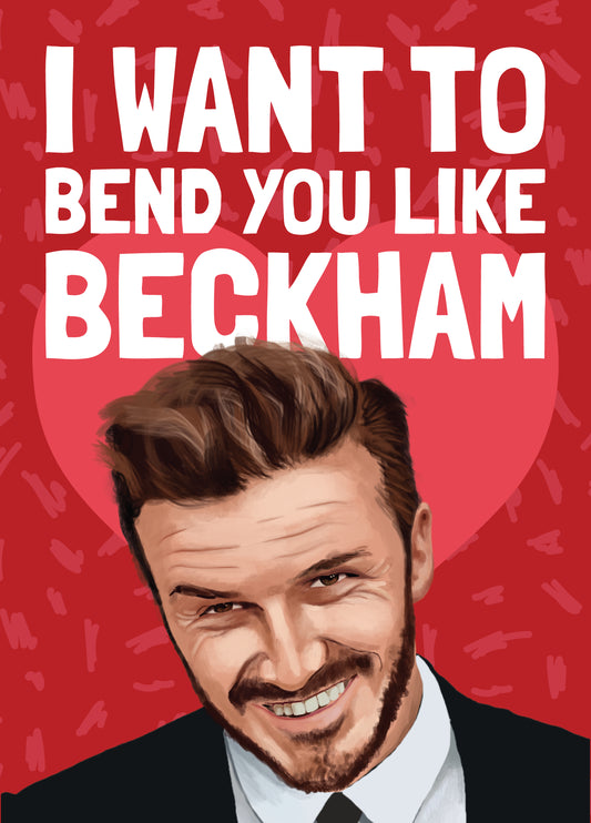 David Beckham Valentine's Card