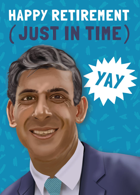 Rishi Sunak Retirement Card
