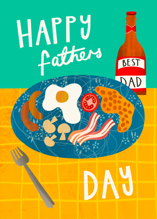 Father's Day Spoons Breakfast Card