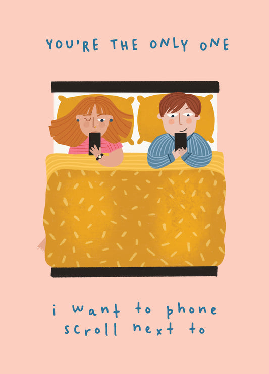 Funny Relatable Phone Scroll Card - Valentines Day