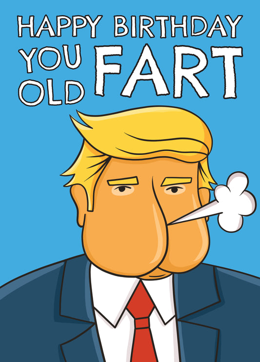 Trump Fart Birthday Card