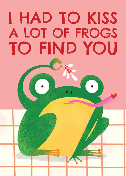 Funny Frog Valentine's Day Card