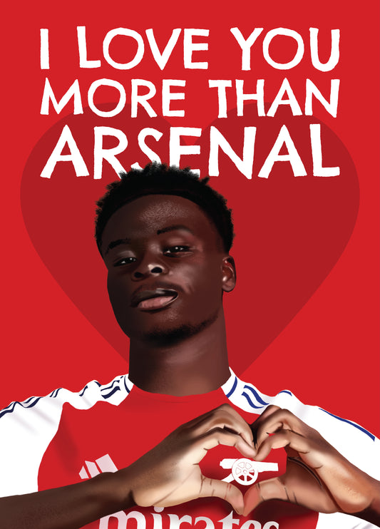 Saka Arsenal Valentine's Day Card