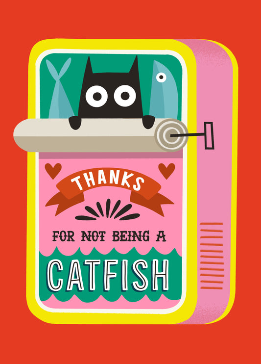 Funny Catfish Valentine's Day Card
