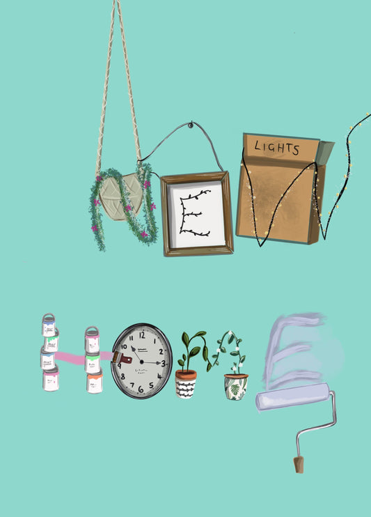 Fun Type New Home Card