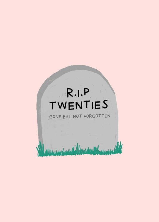 RIP Twenties 30th Birthday Card