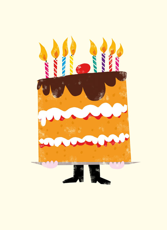 Giant Cake Birthday Card