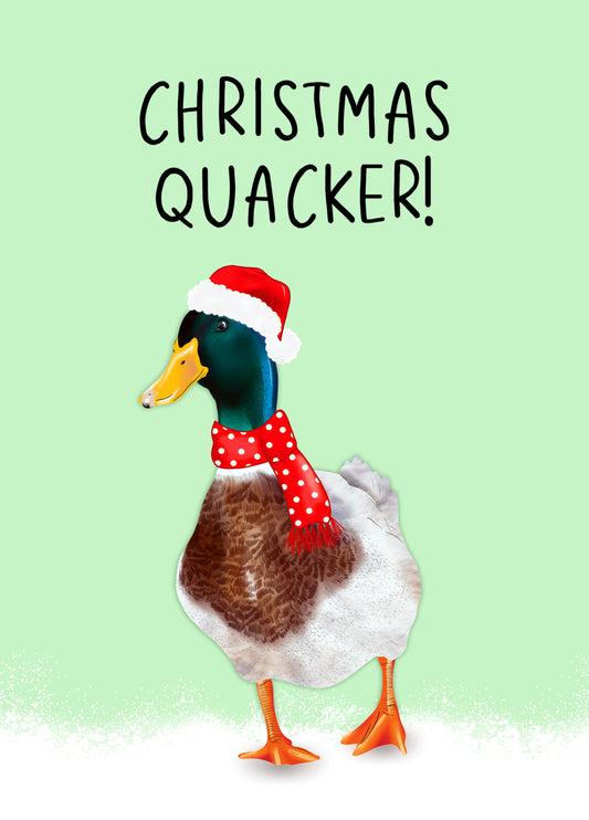 Christmas Quacker Card