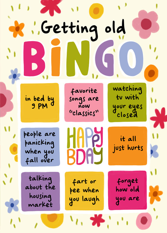 Funny Getting Old Bingo Woman
