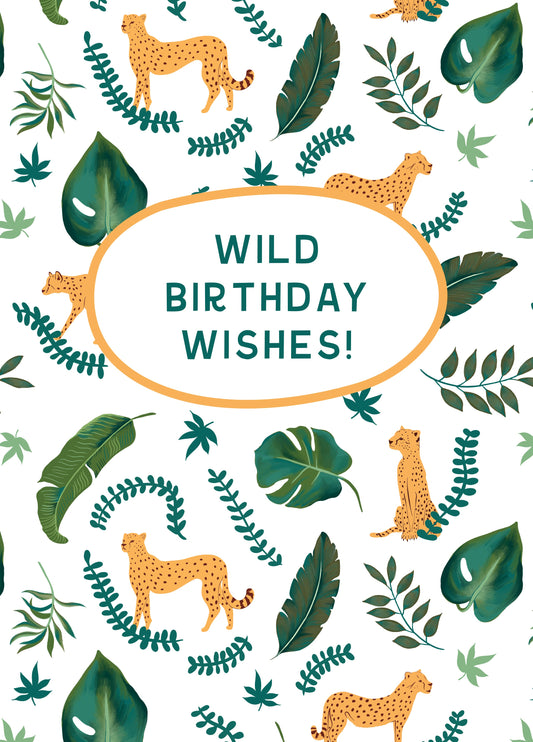 Wild Birthday Wishes Card
