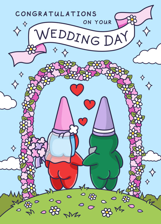 Cute Wedding Card - For The Cheeky Bride And Groom