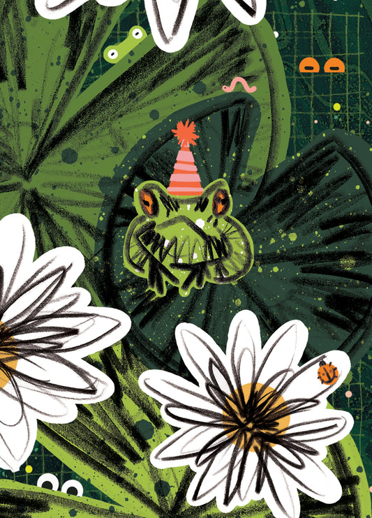Frog Pond Party Card